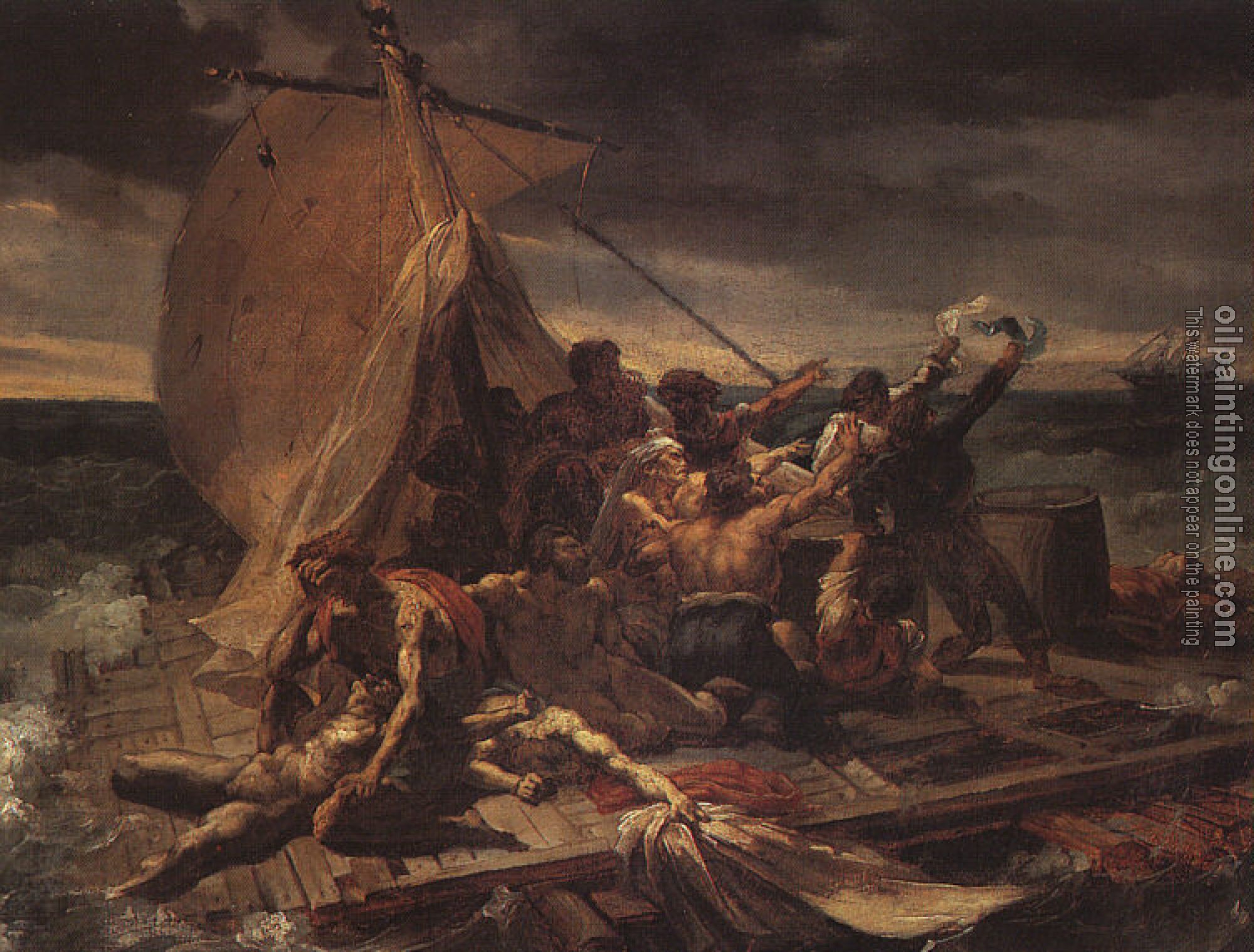 Gericault, Theodore - Study for The Raft of the Medusa